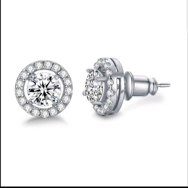 Picture of Mary Gems Diamond Earrings -White Gold